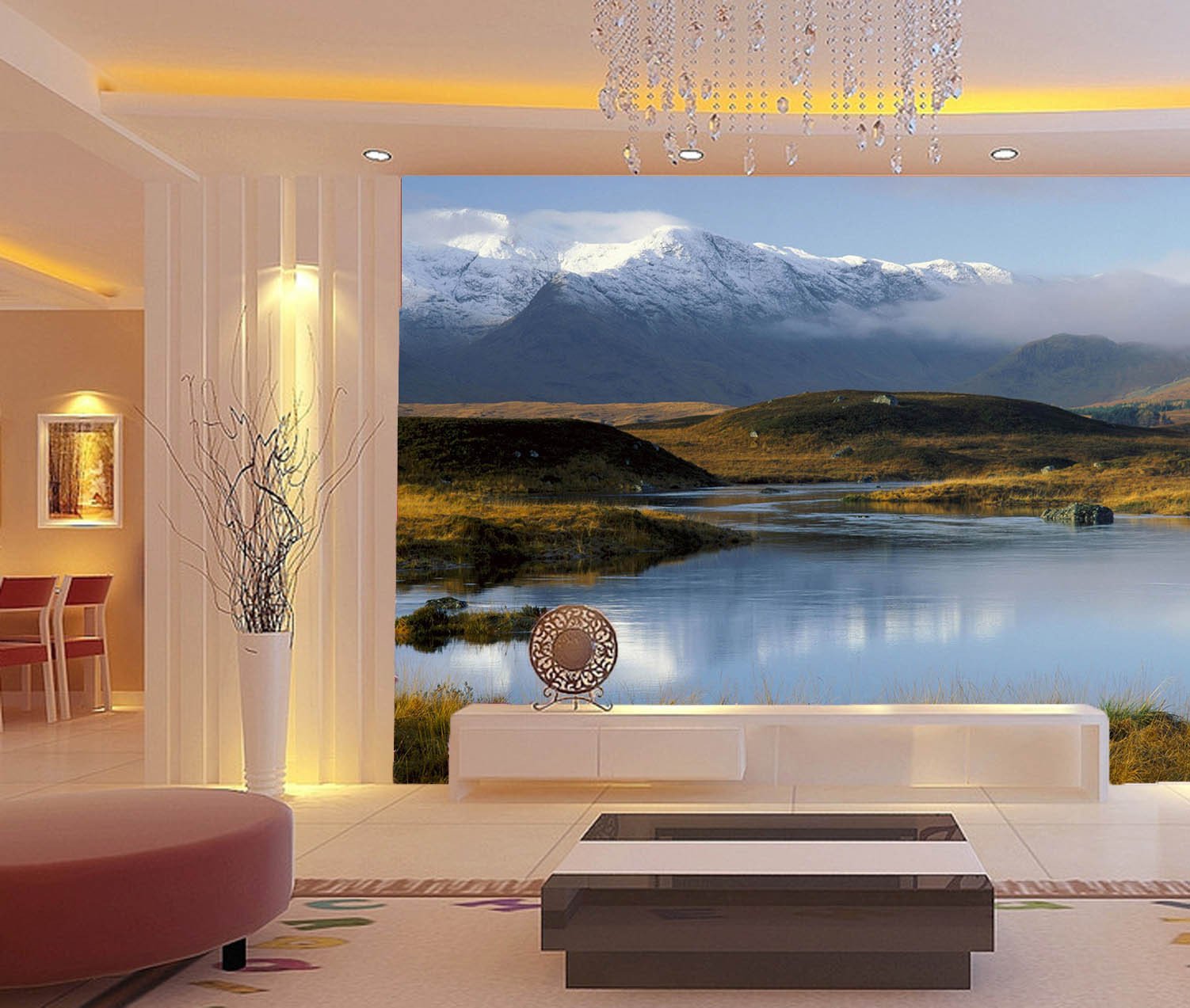 Snow Mountains Lake 1 Wallpaper AJ Wallpaper