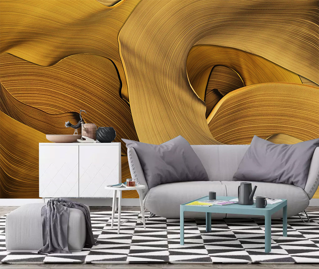 3D Yellow Stone WG390 Wall Murals