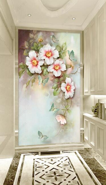 3D Flowers Bloom WC266 Wall Murals