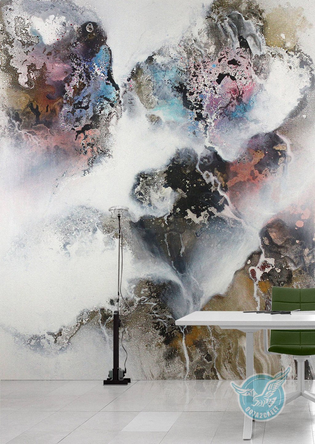 3D Painted Map 301 Wall Murals Wallpaper AJ Wallpaper 2