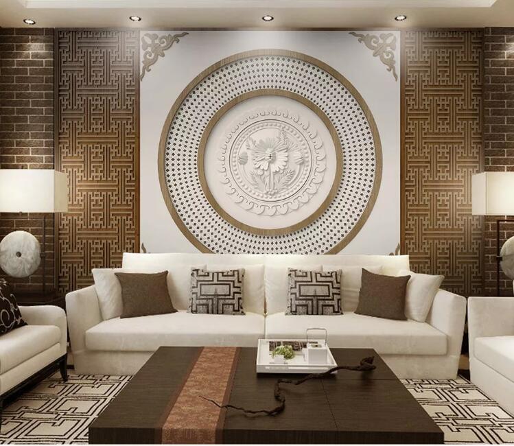 3D Carved Pattern WC258 Wall Murals