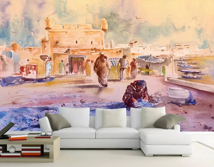 3D Lovely Town WG24 Wall Murals Wallpaper AJ Wallpaper 2