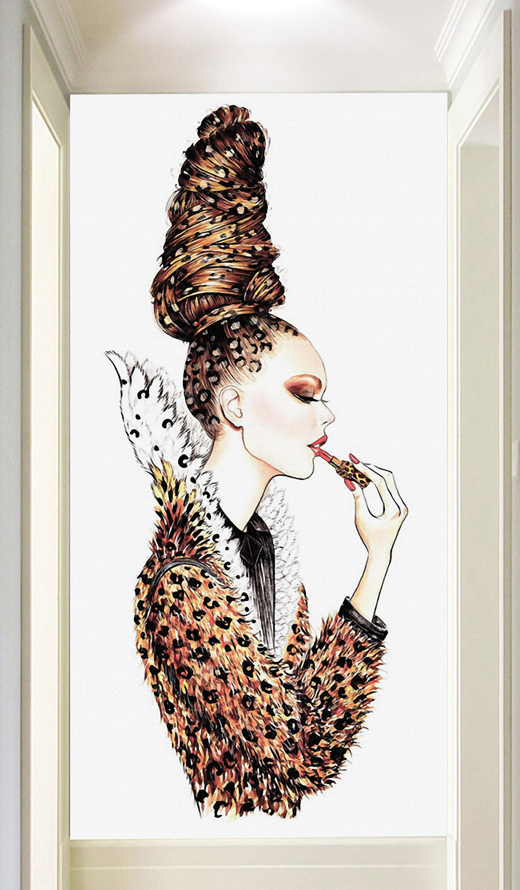 3D Woman Lipstick WG089 Wall Murals