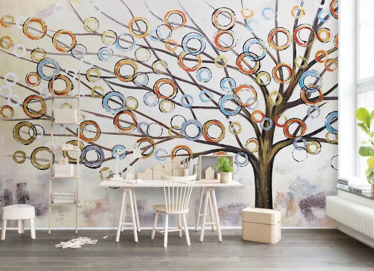 3D Painted Tree WC106 Wall Murals
