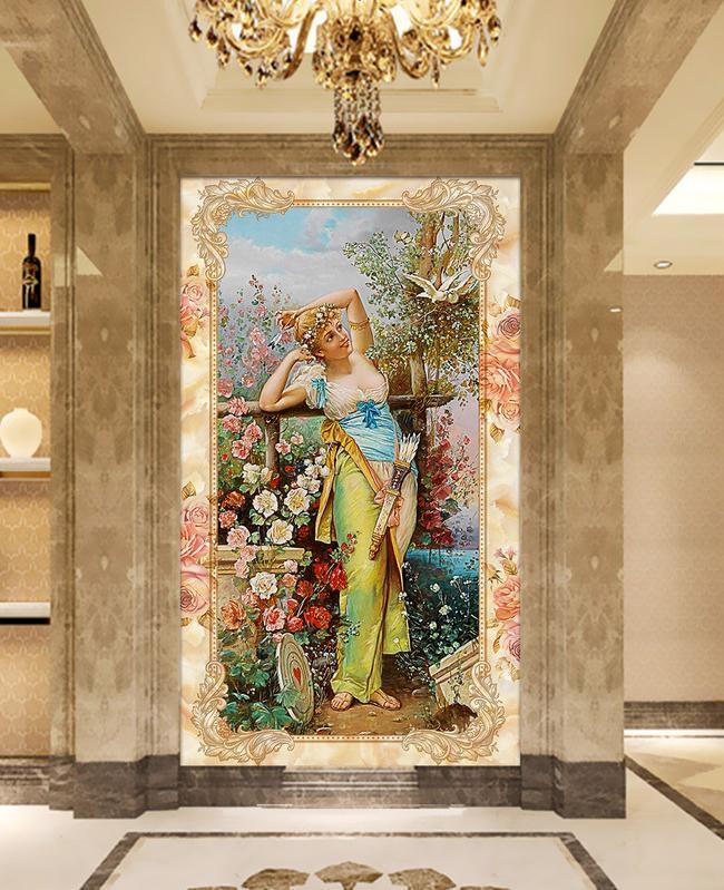 3D Ladies Painting 537 Wall Murals Wallpaper AJ Wallpaper 2