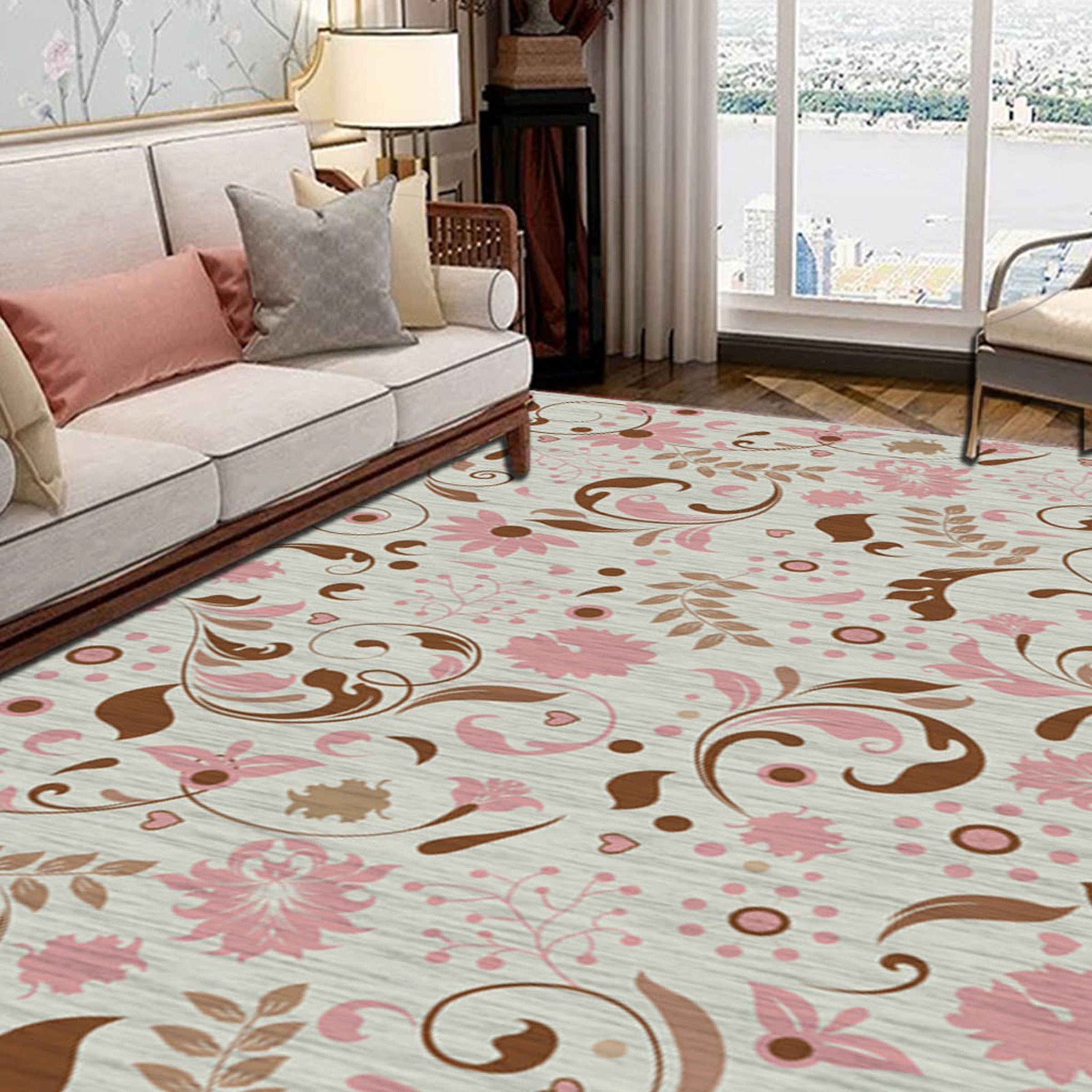 3D Colored Flowers WG527 Non Slip Rug Mat Mat AJ Creativity Home