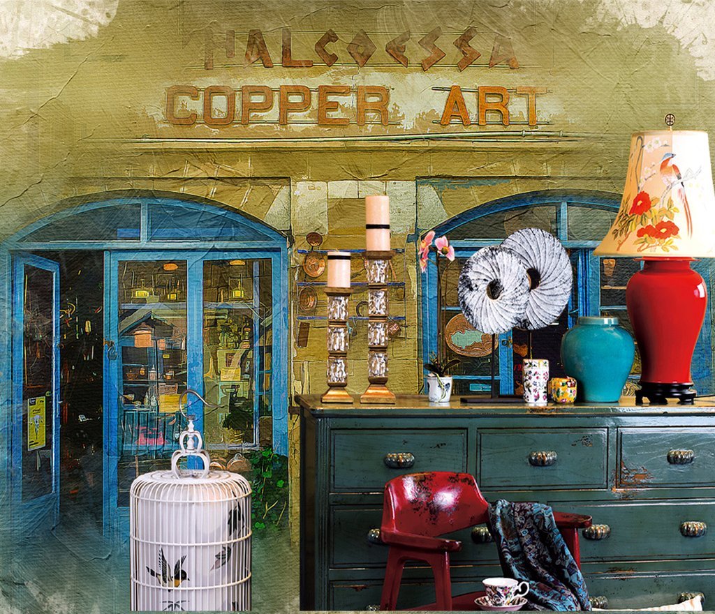 3D Shop Painting 690 Wall Murals Wallpaper AJ Wallpaper 2