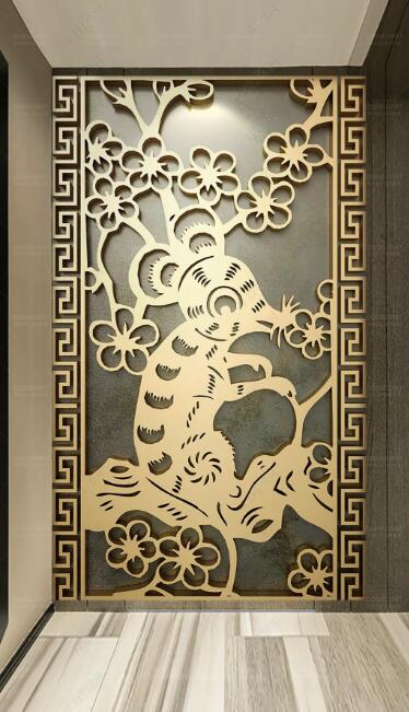 3D Golden Mouse WC282 Wall Murals