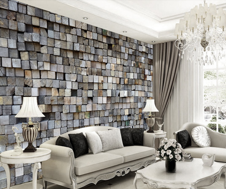 Uneven Wooden Boxes Wallpaper AJ Wallpaper