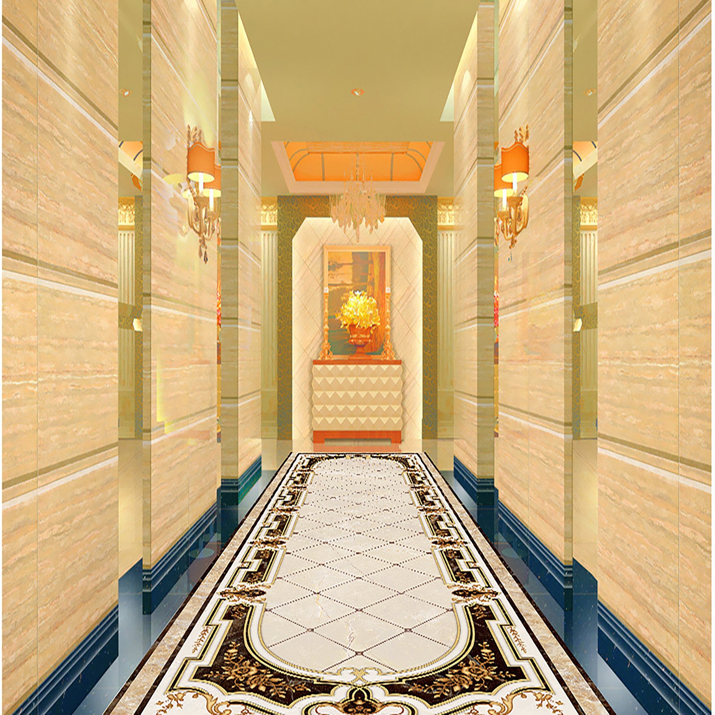 3D Black Lace WG194 Floor Mural Wallpaper AJ Wallpaper 2