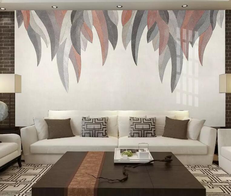 3D Colored Leaves WG62 Wall Murals Wallpaper AJ Wallpaper 2