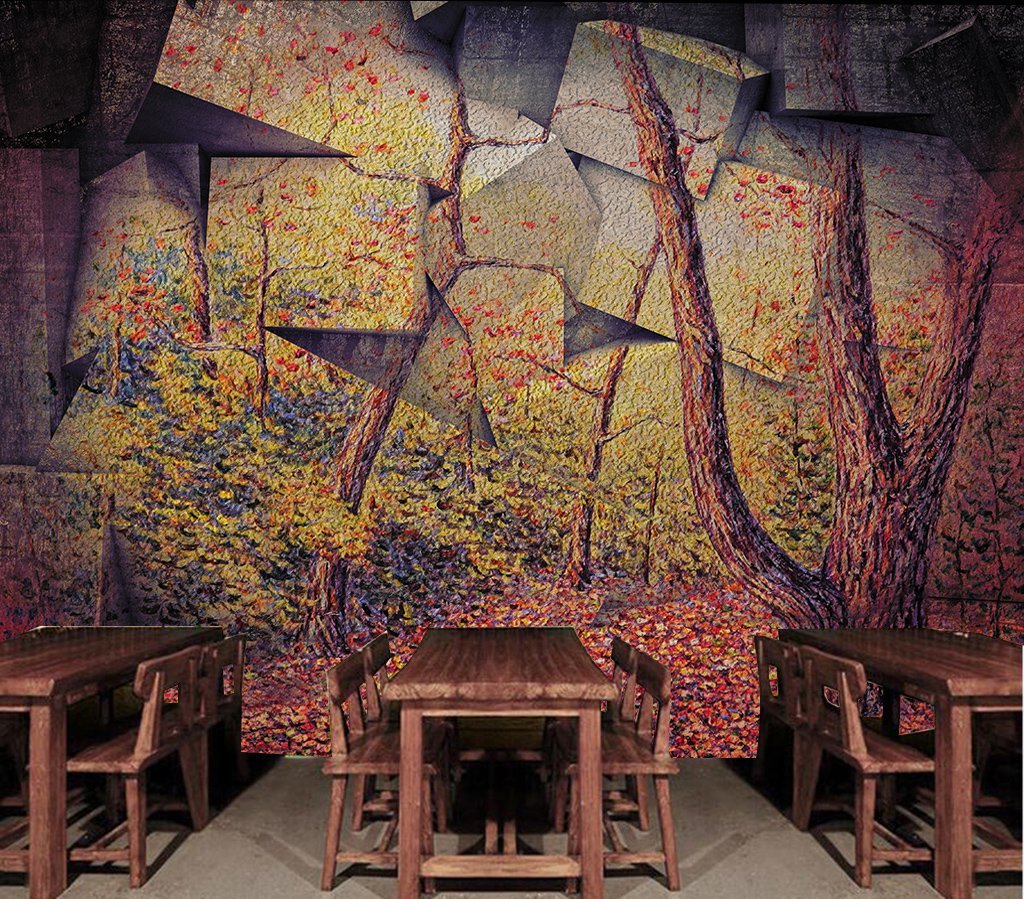 3D Deciduous Forest 475 Wall Murals Wallpaper AJ Wallpaper 2