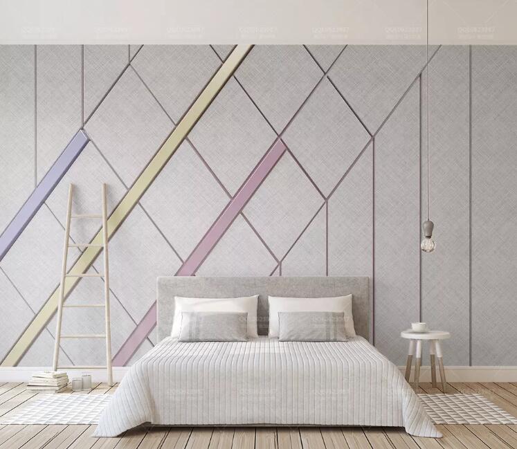 3D Simple Color WC176 Wall Murals