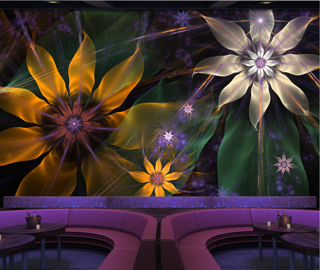 3D Yellow Daisy WG112 Wall Murals