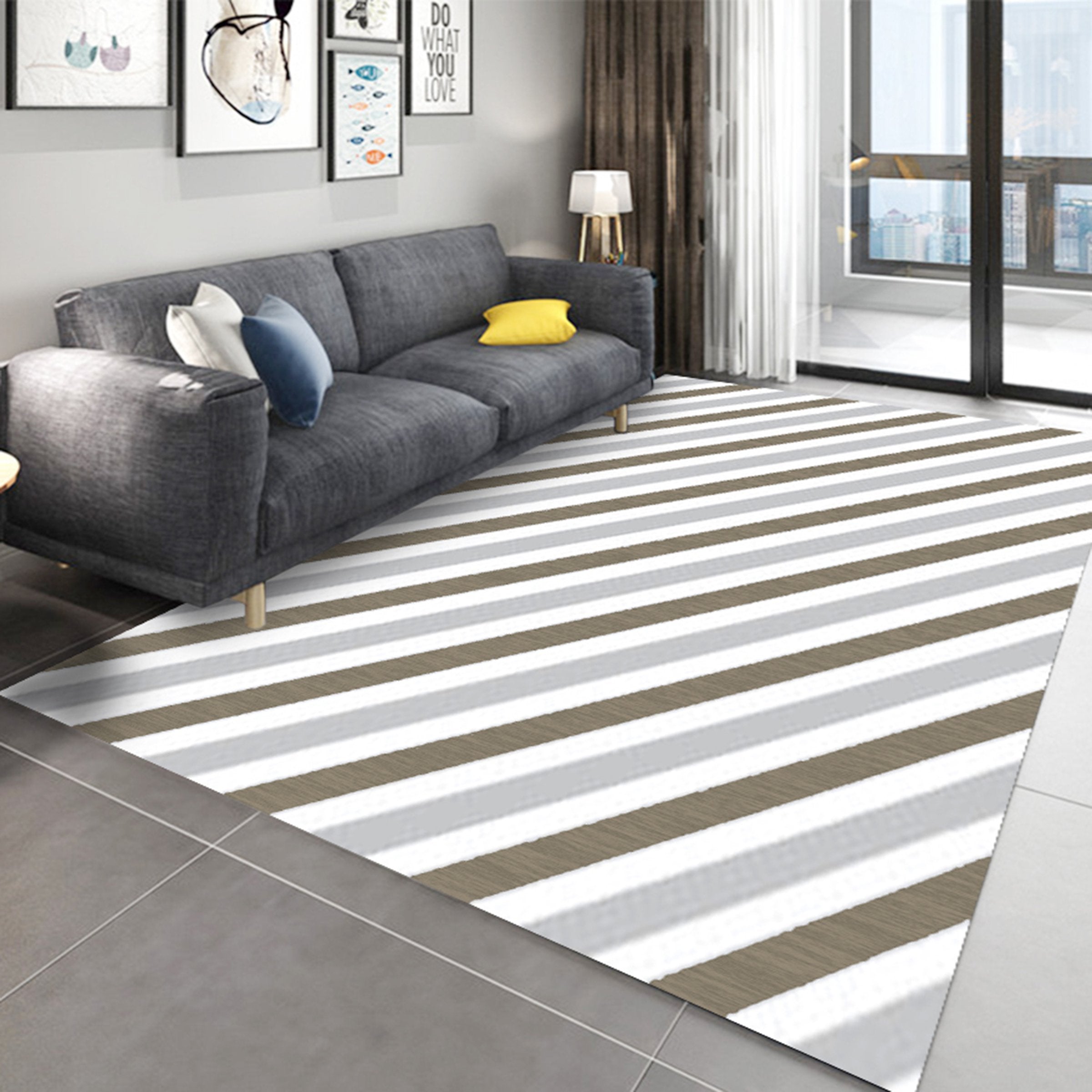 3D Color Pattern WG270 Non Slip Rug Mat Mat AJ Creativity Home