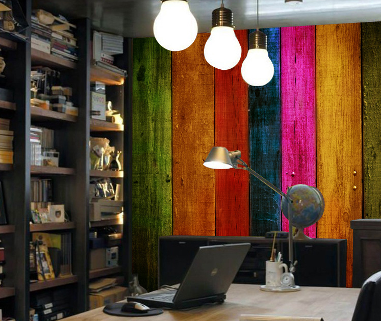 Colorful Boards Wallpaper AJ Wallpaper