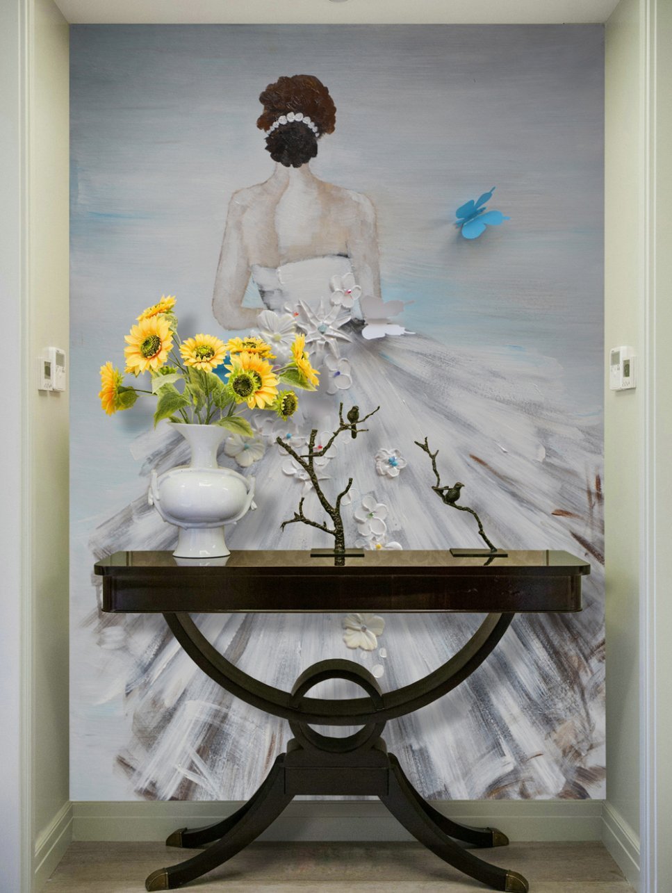 3D Wedding Girl 547 Wall Murals Wallpaper AJ Wallpaper 2