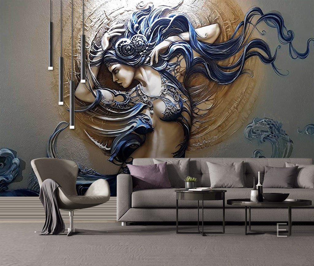 3D Sun Goddess 480 Wall Murals Wallpaper AJ Wallpaper 2