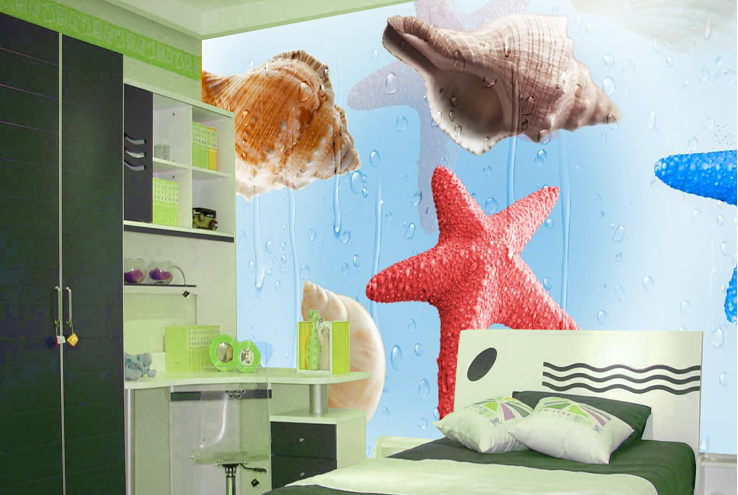 Starfishes Conches Wallpaper AJ Wallpaper