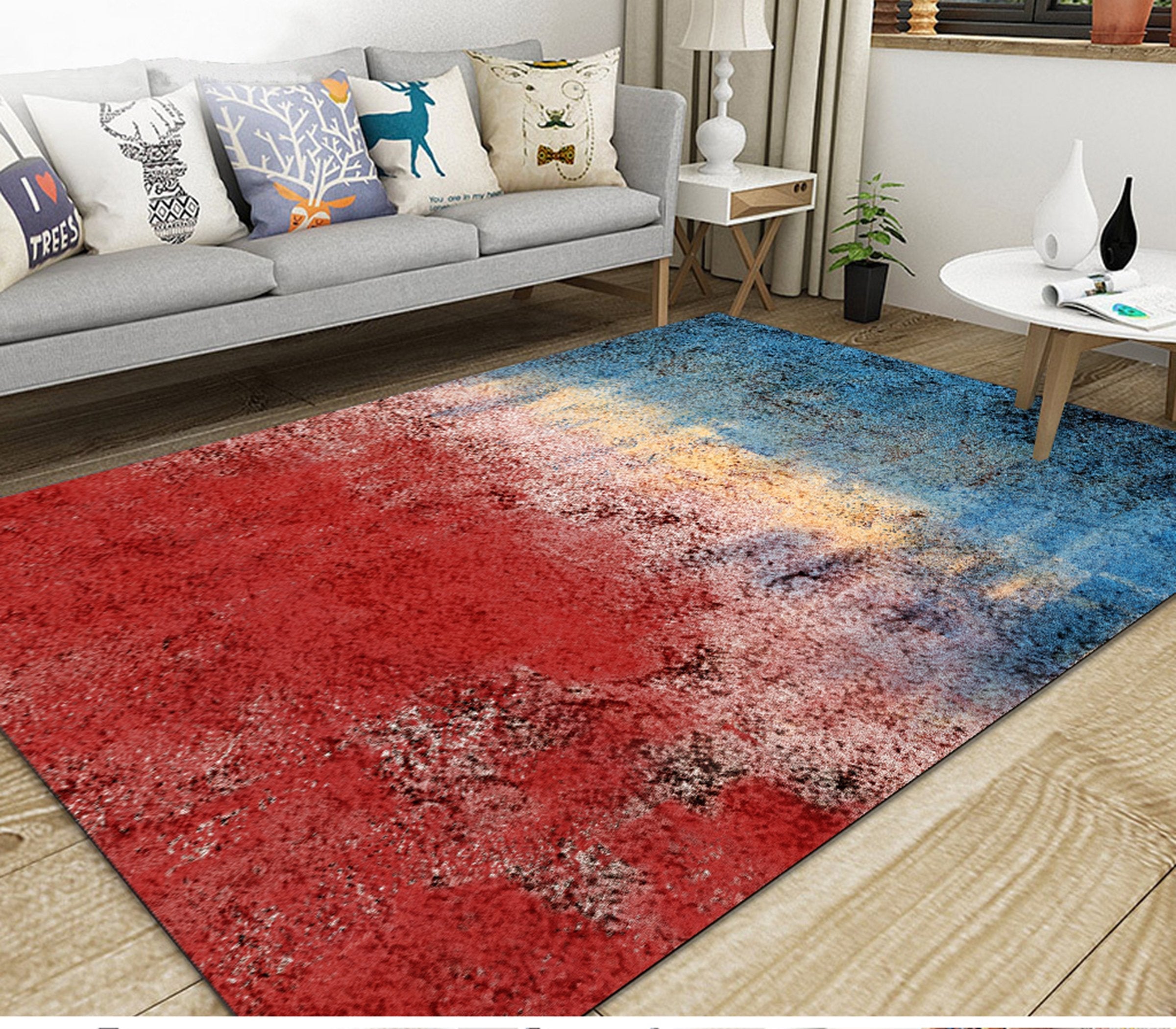 3D Color Pattern WG434 Non Slip Rug Mat Mat AJ Creativity Home