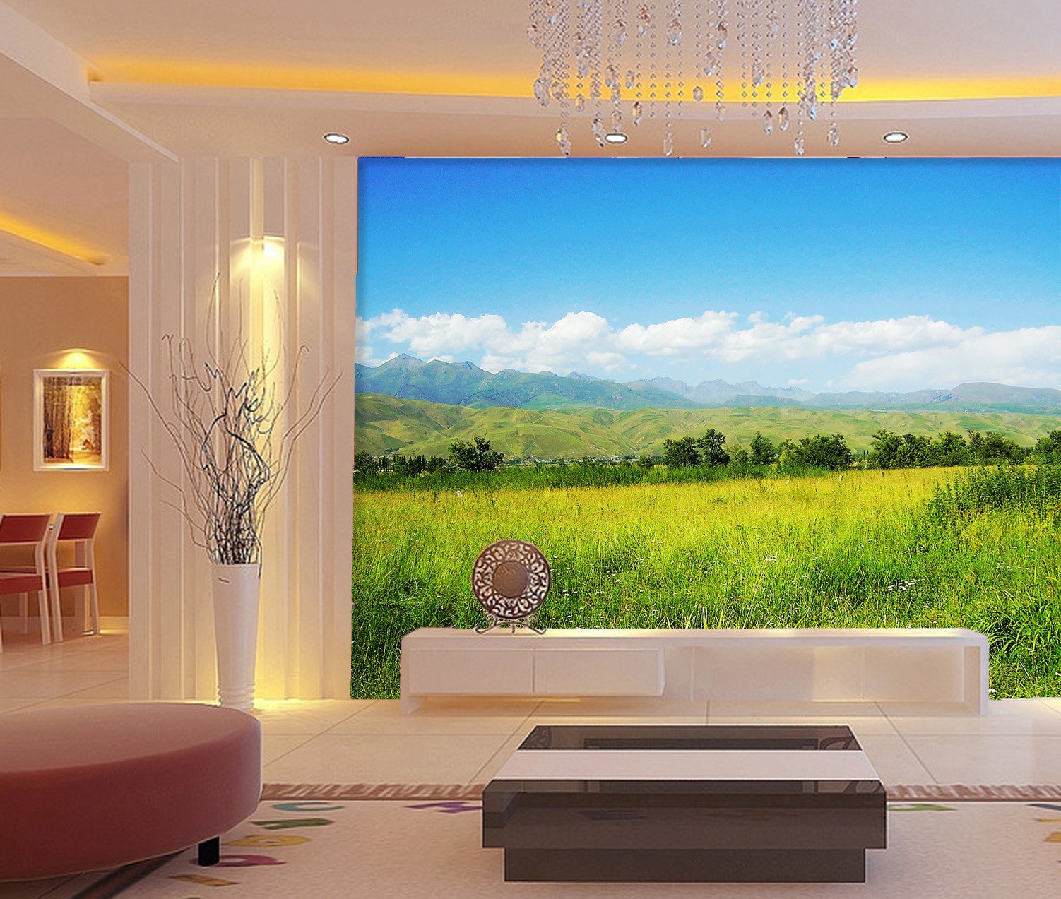 Green Landscape Wallpaper AJ Wallpaper