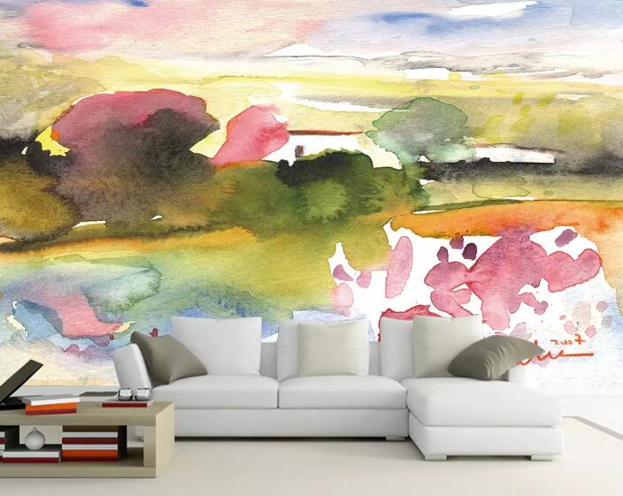 3D Abstract Green WG1041 Wall Murals