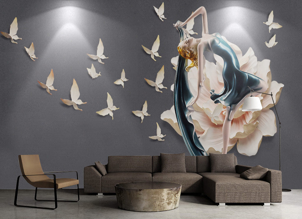 3D Art Butterfly WG022 Wall Murals
