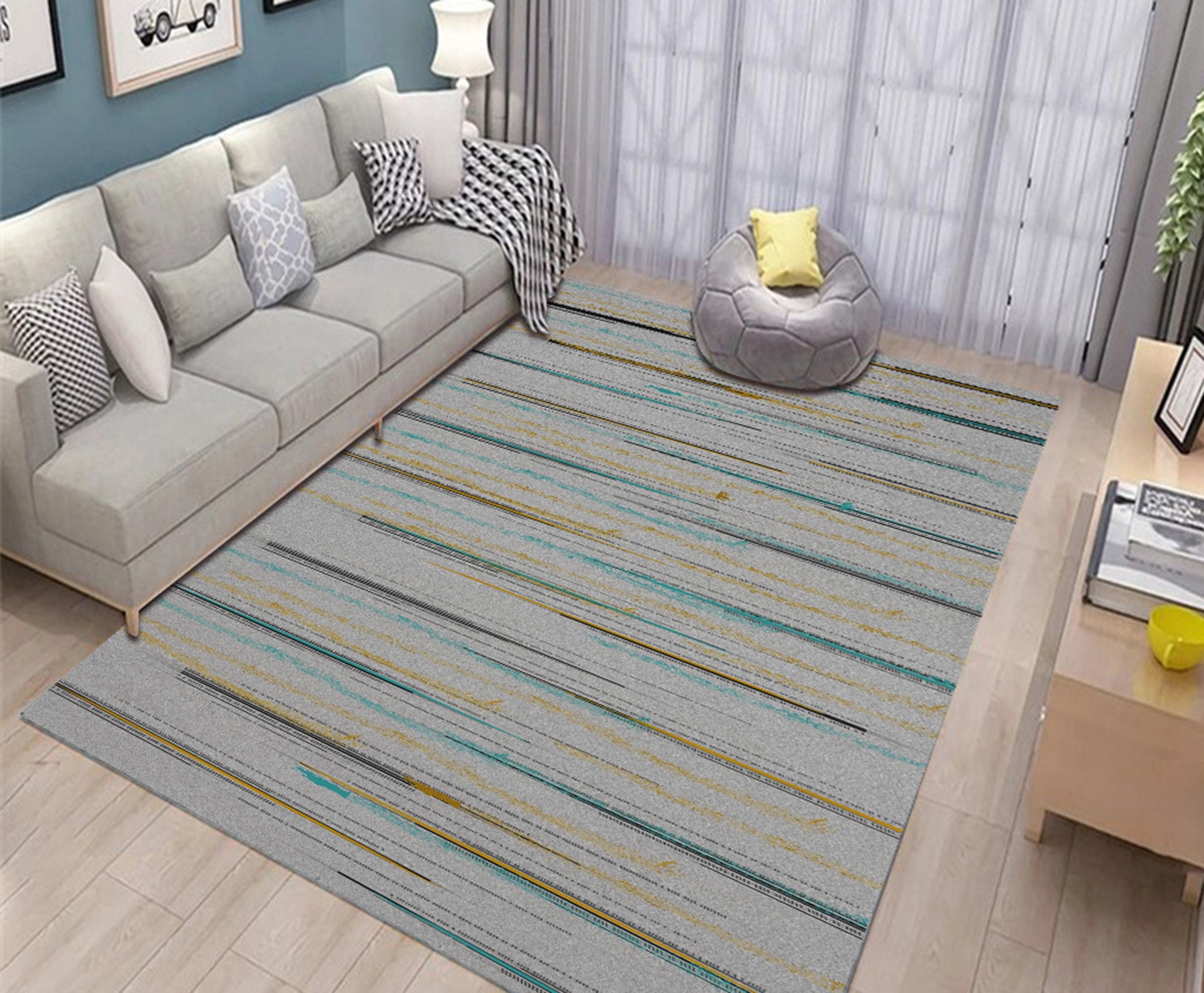 3D Color Pattern WG439 Non Slip Rug Mat Mat AJ Creativity Home