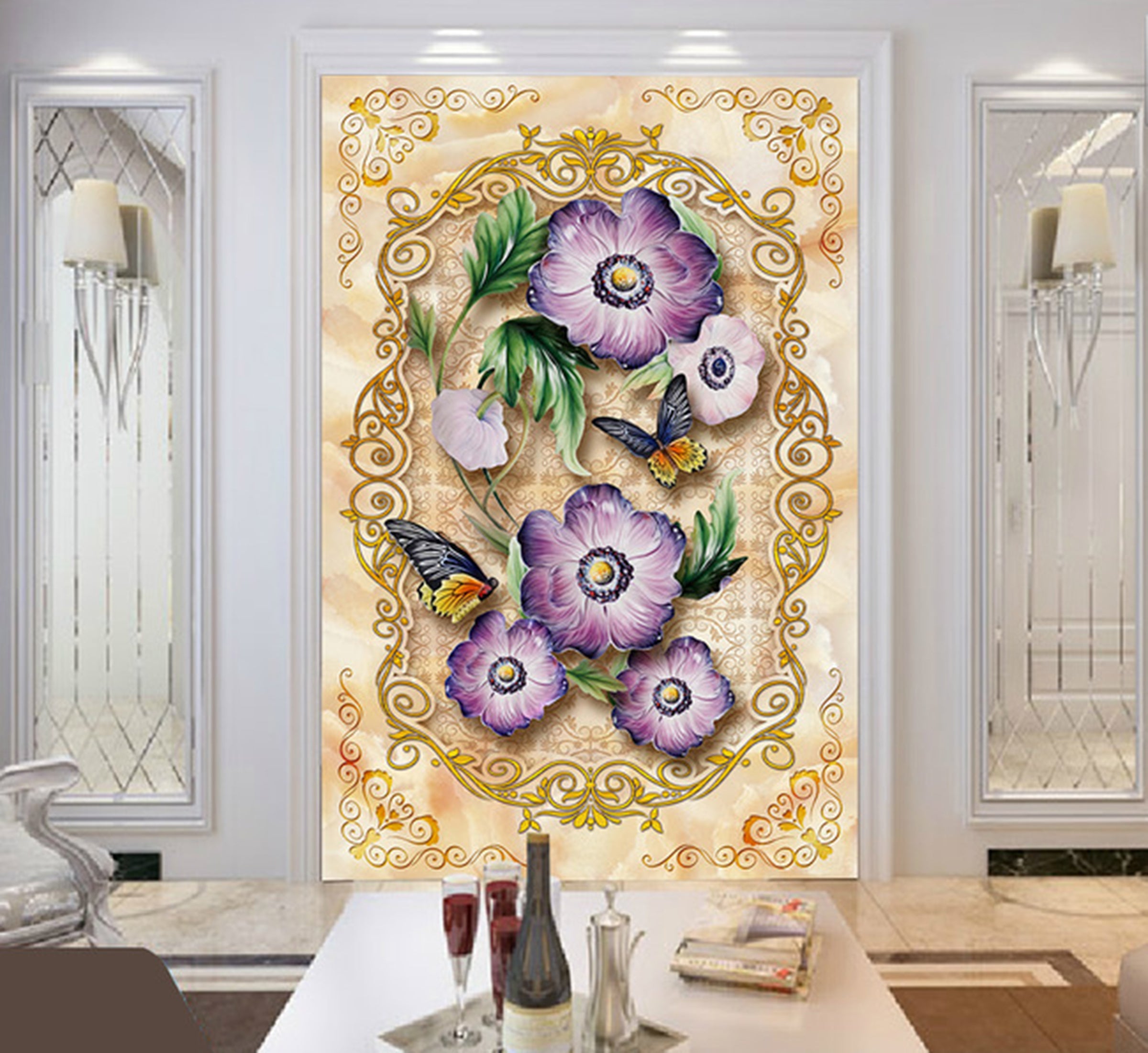 3D Morning Glory WG048 Wall Murals