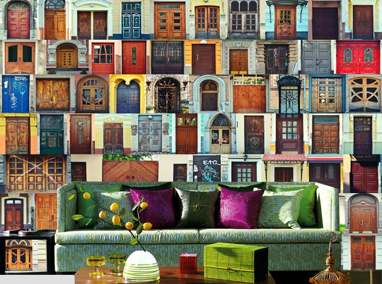 Different Doors Wallpaper AJ Wallpaper