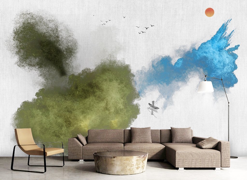 3D Ink Painting 428 Wall Murals Wallpaper AJ Wallpaper 2
