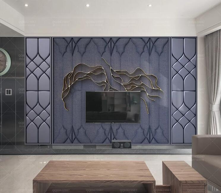 3D Black Pattern WC166 Wall Murals