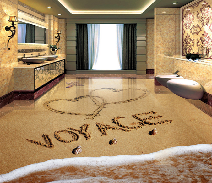3D Heart To Heart 304 Floor Mural Wallpaper AJ Wallpaper 2