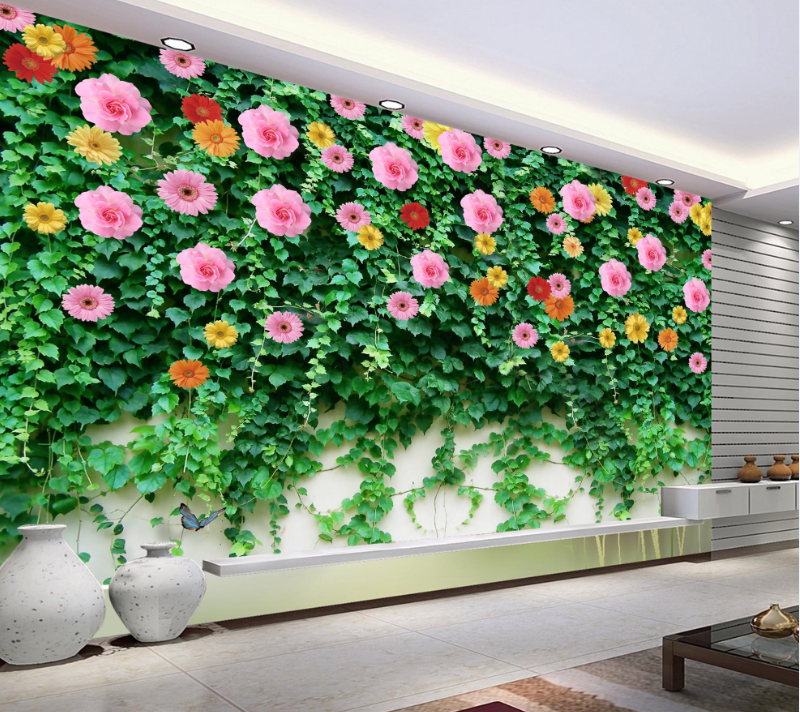 Dense Flowers Vines Wallpaper AJ Wallpaper 2