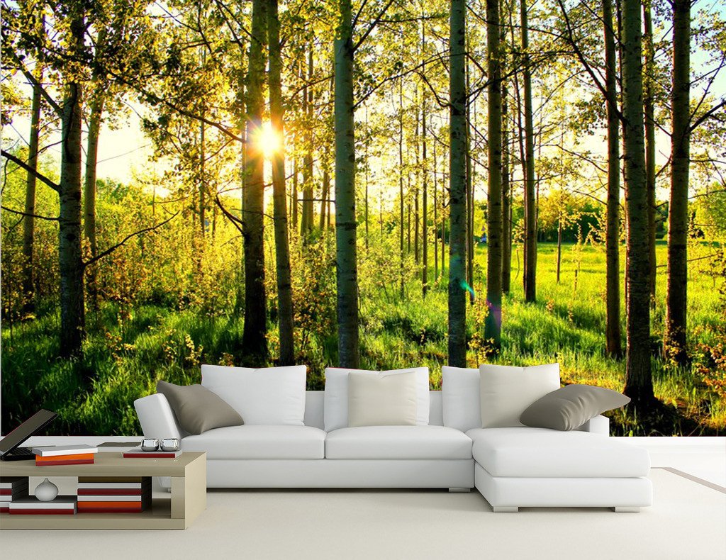 Straight Trees 1 Wallpaper AJ Wallpaper