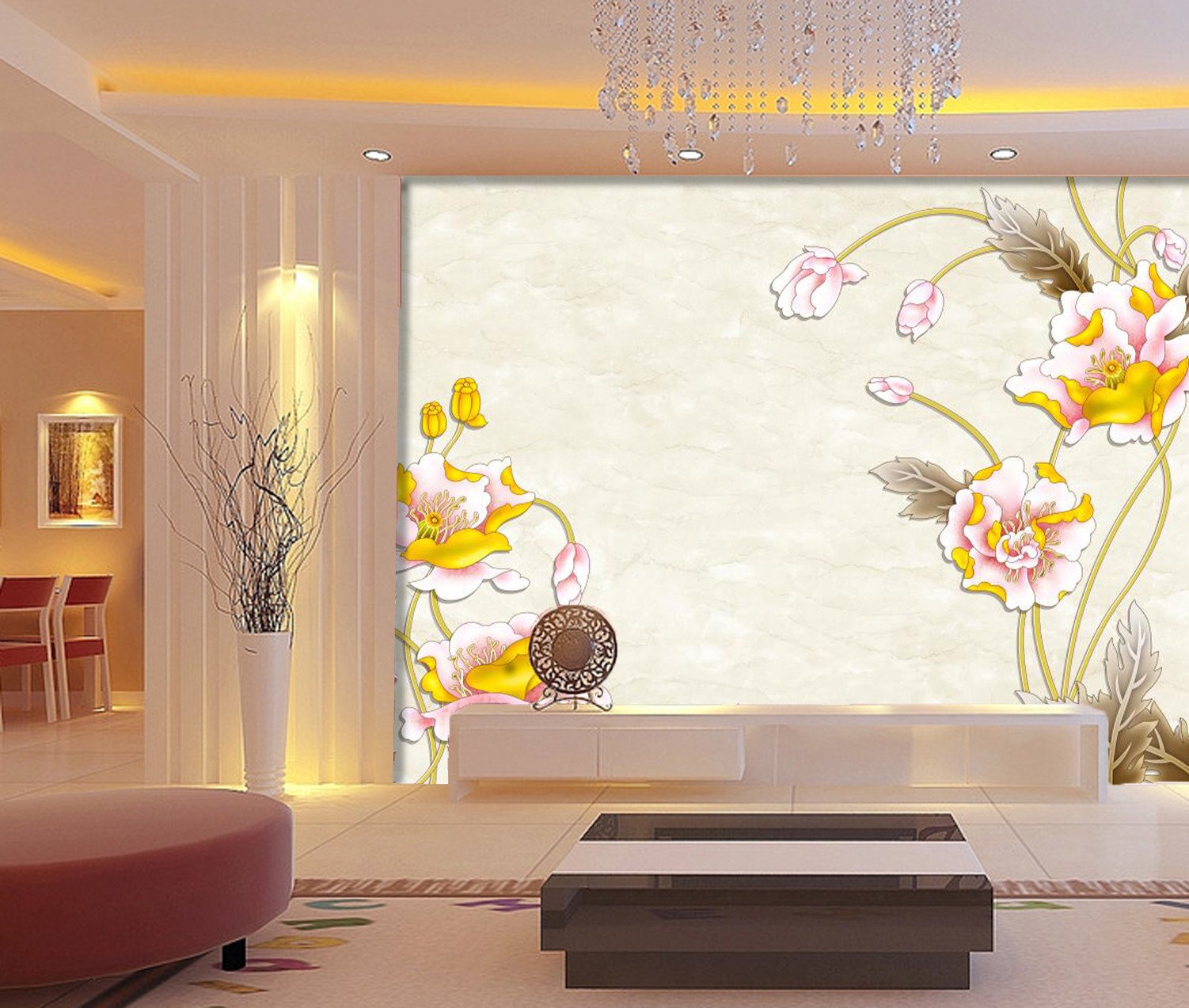 Blossoming Golden Flower 224 Wallpaper AJ Wallpaper 1