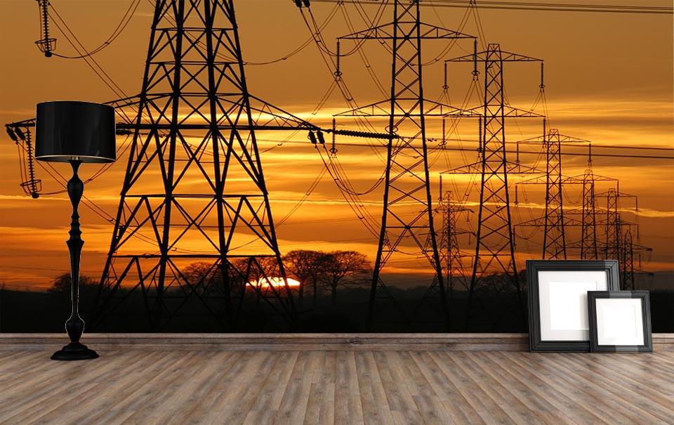Power Line Towers Wallpaper AJ Wallpaper