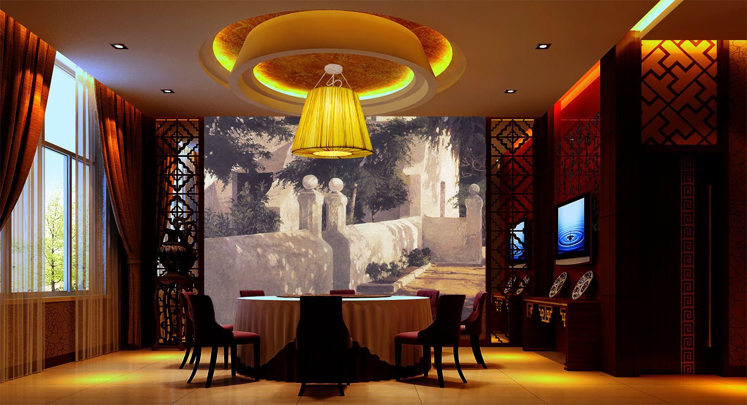 Courtyard Wallpaper AJ Wallpaper