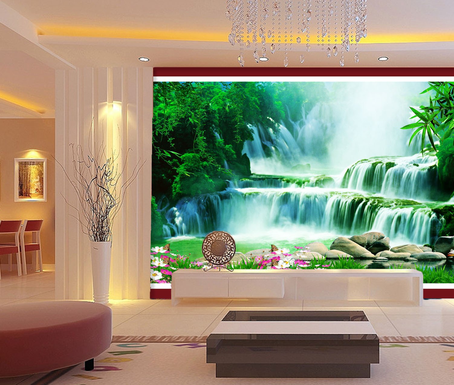 Waterfall Landscape Wallpaper AJ Wallpaper