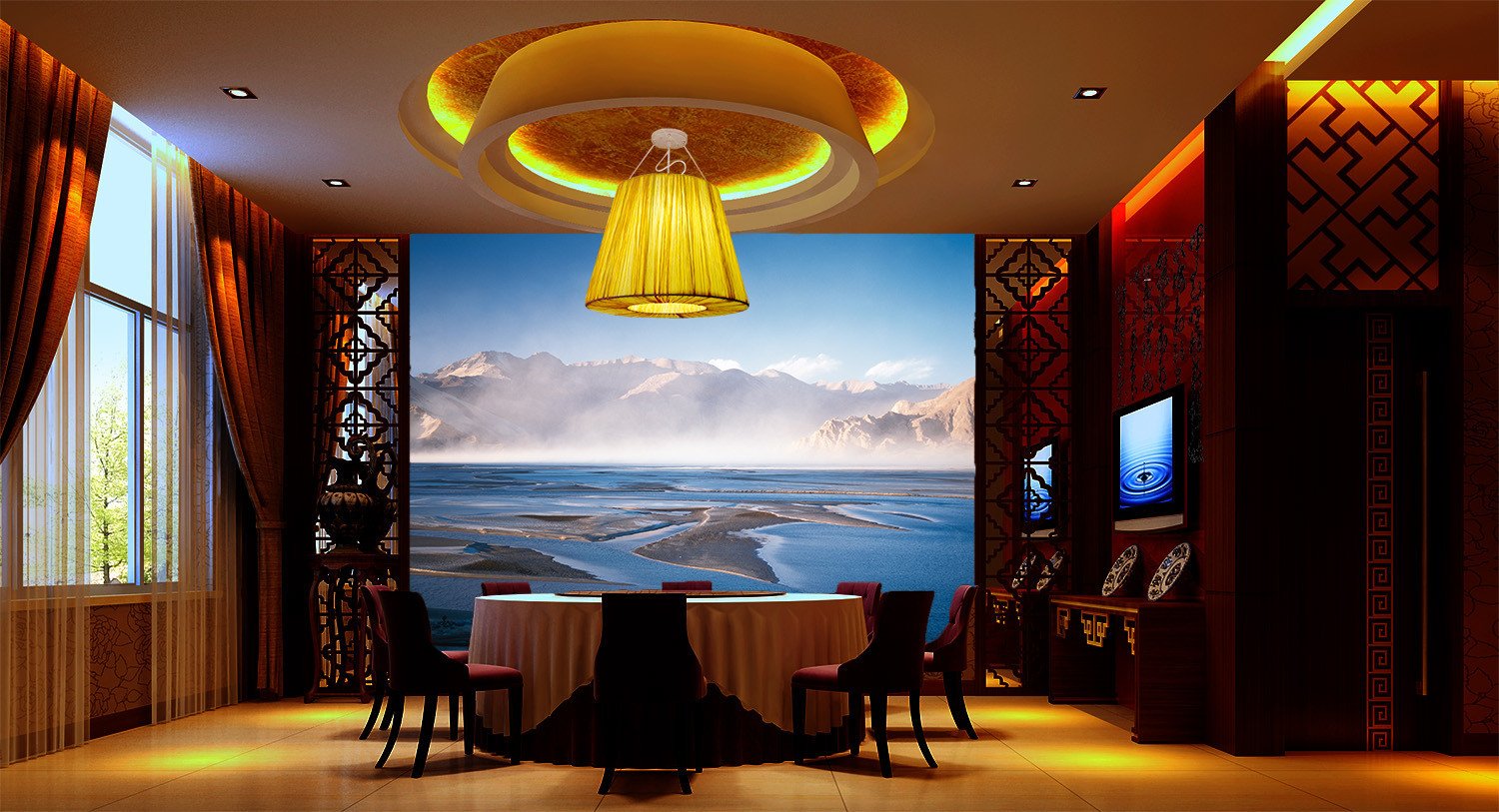 Vast River System Landscape Wallpaper AJ Wallpaper