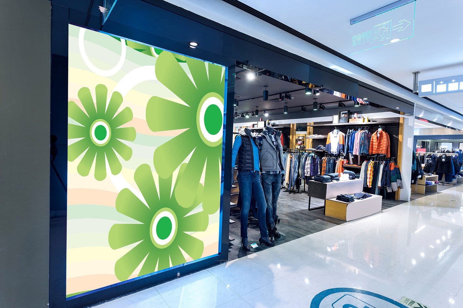 Green Flowers Wallpaper AJ Wallpaper