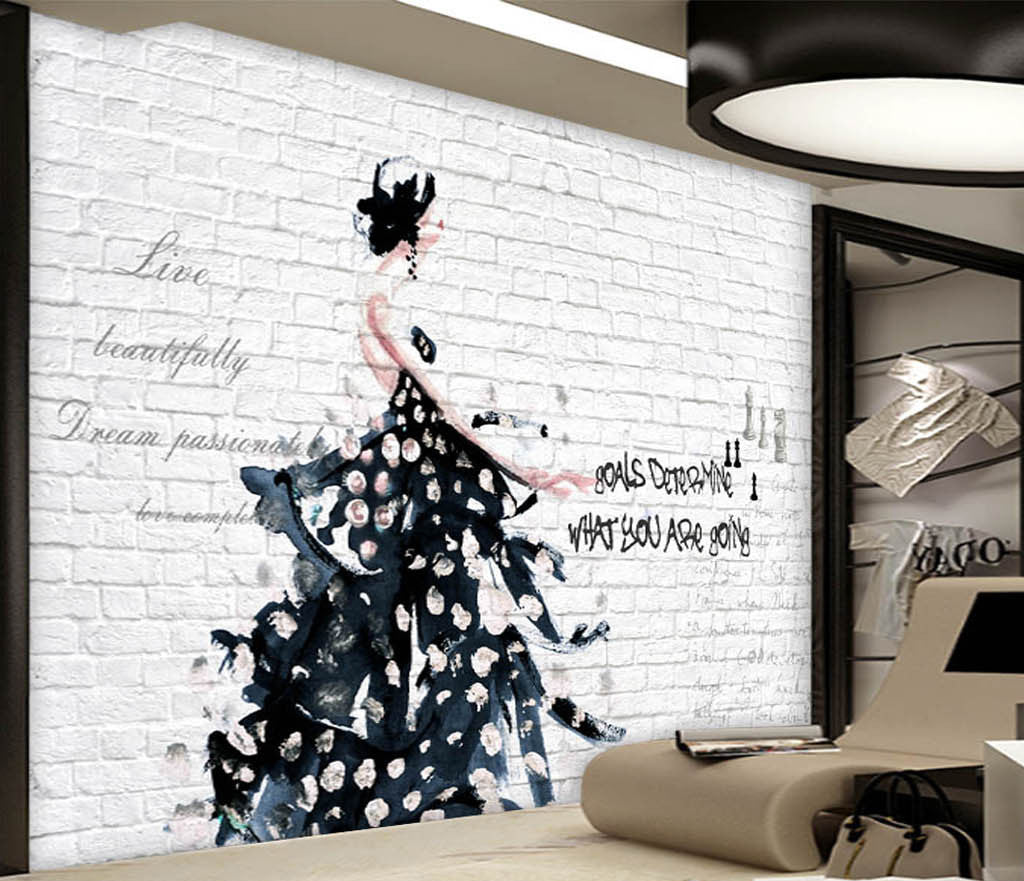 3D Painted Dress WG320 Wall Murals