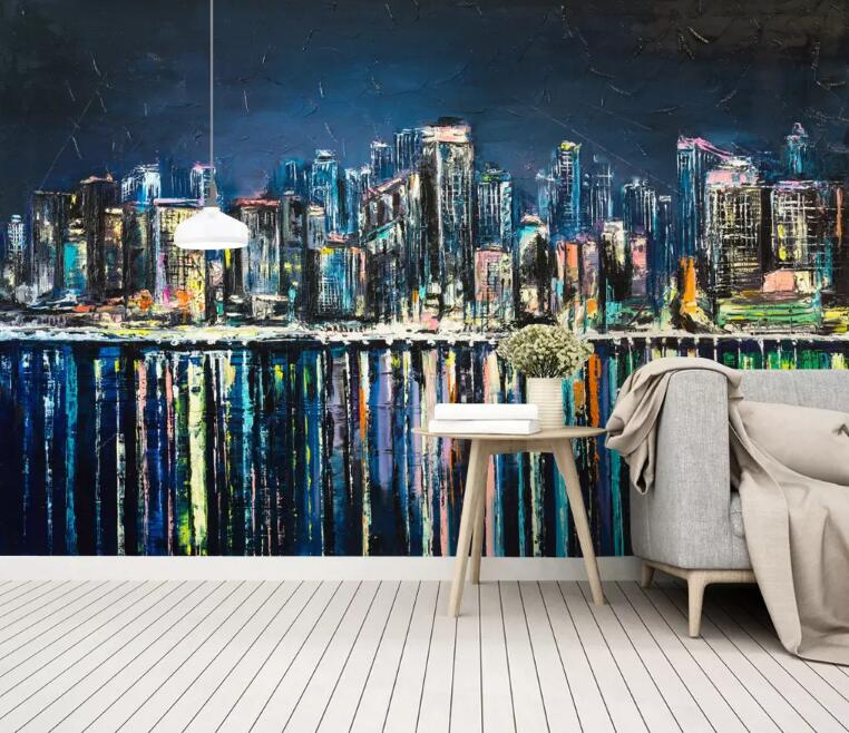 3D Night Lights WG80 Wall Murals Wallpaper AJ Wallpaper 2