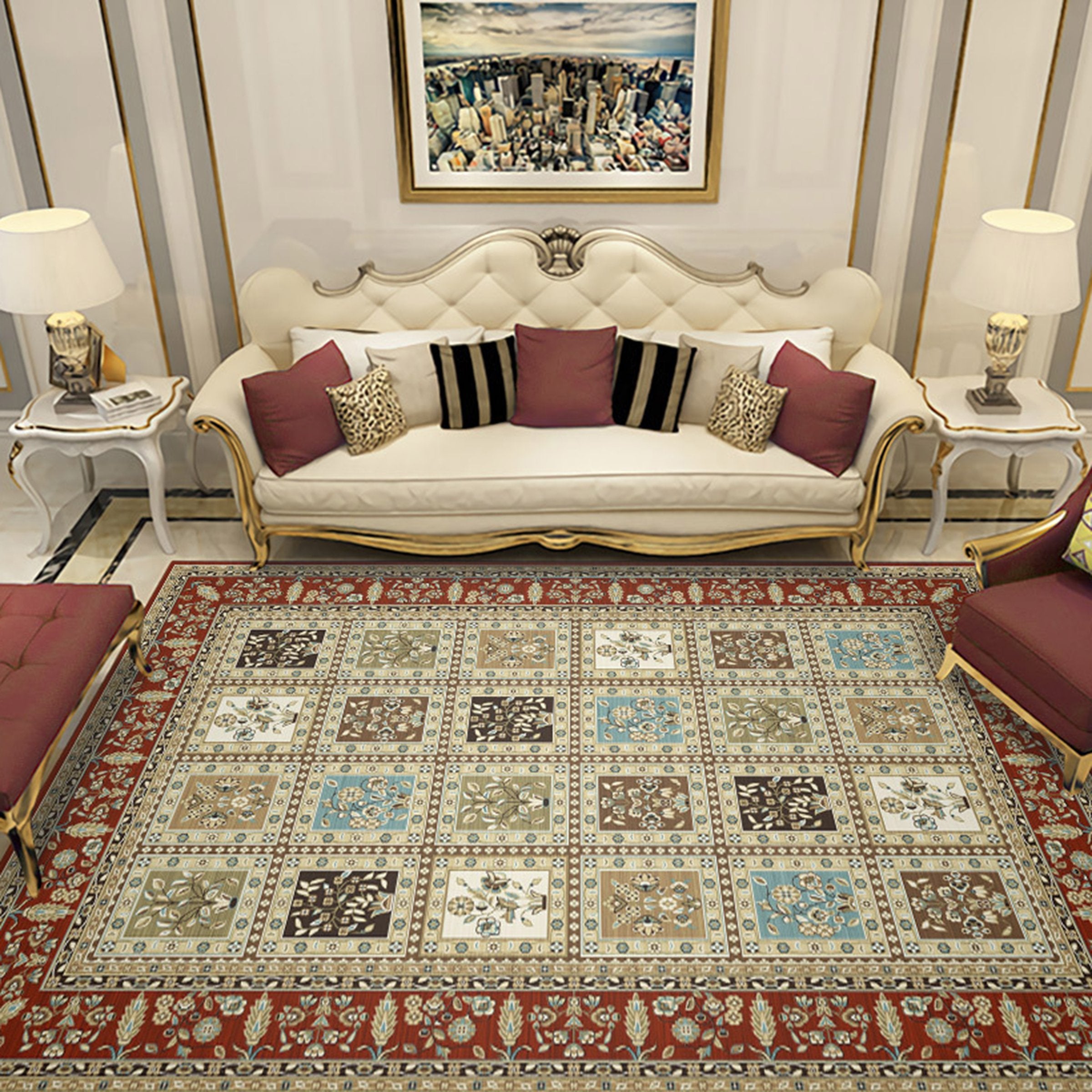 3D Color Pattern WG297 Non Slip Rug Mat Mat AJ Creativity Home