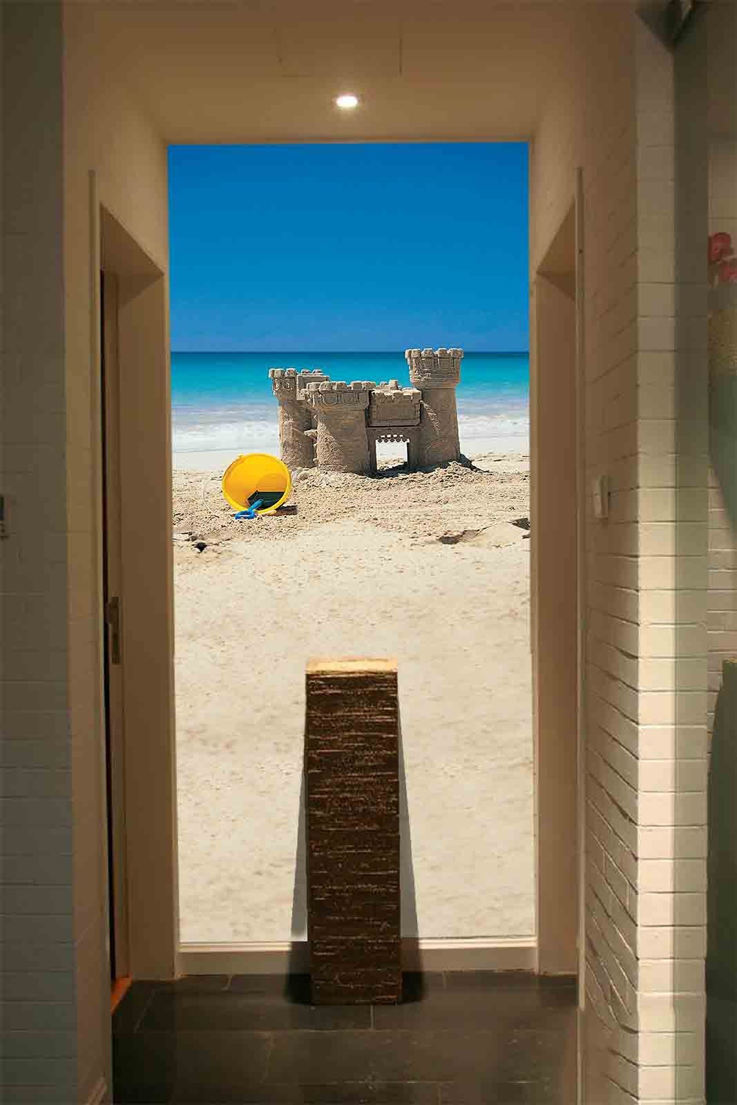 Beach Sand Castle Wallpaper AJ Wallpaper