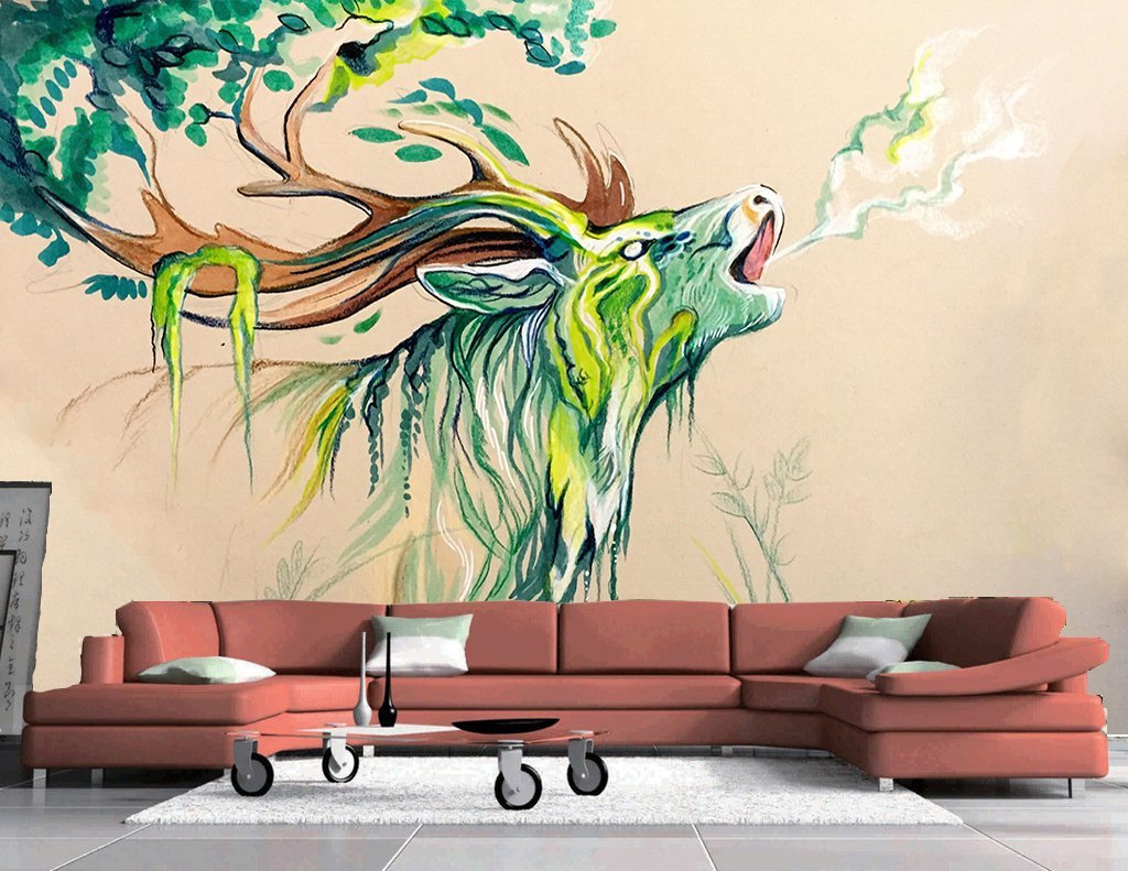 3D Elk 127 Wall Murals Wallpaper AJ Wallpaper 2