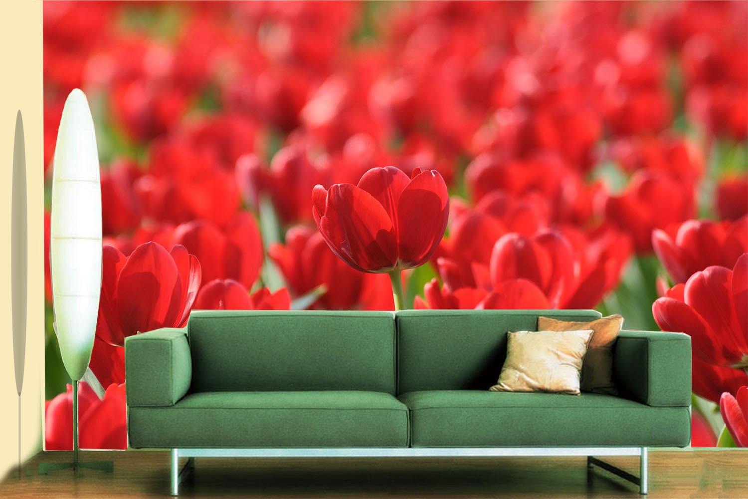 Red Tulips Wallpaper AJ Wallpaper