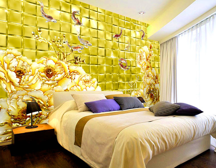 Yellow Squares Wallpaper AJ Wallpaper