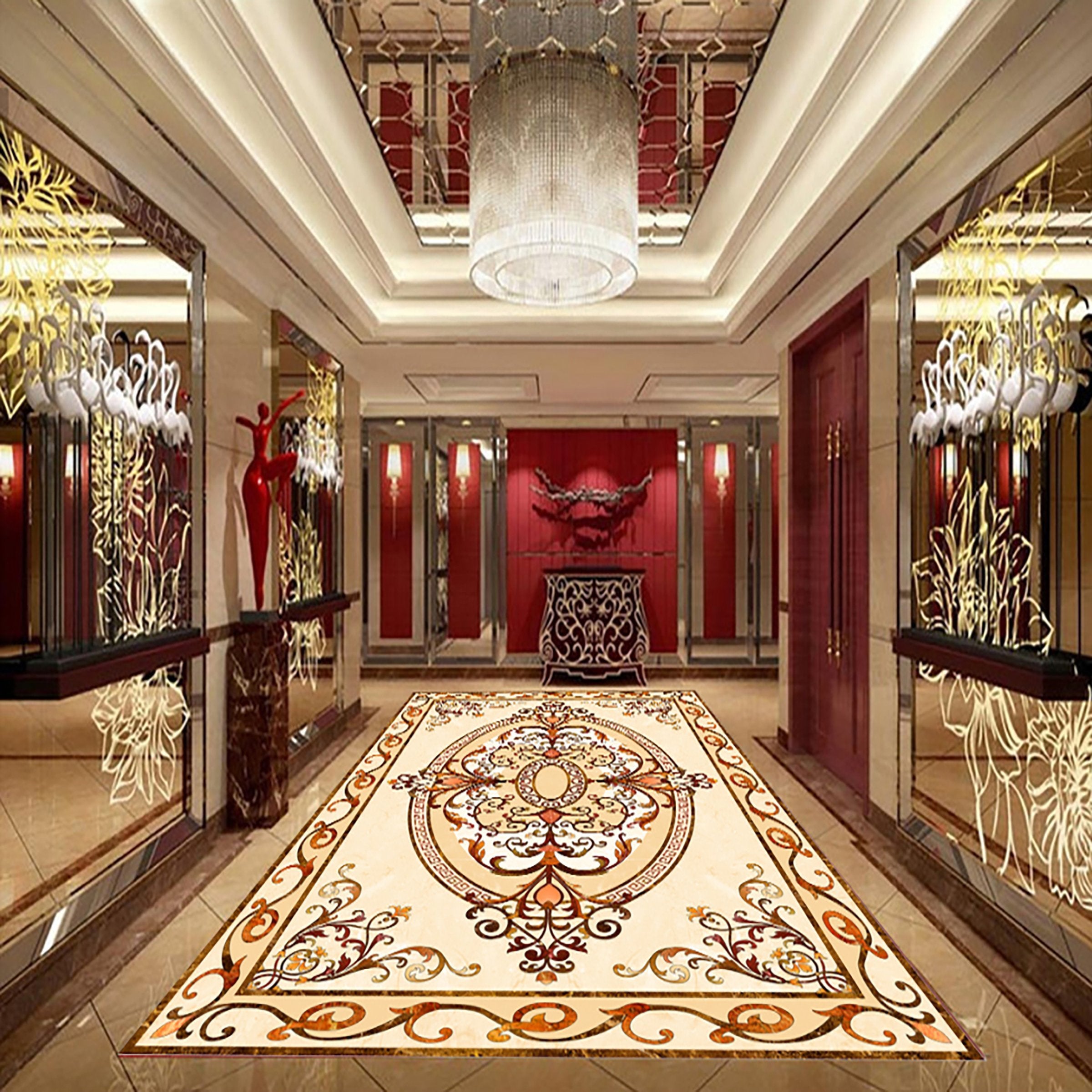 3D Colorful Pattern WG098 Floor Mural Wallpaper AJ Wallpaper 2