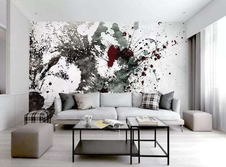 3D Splashing Ink WG588 Wall Murals
